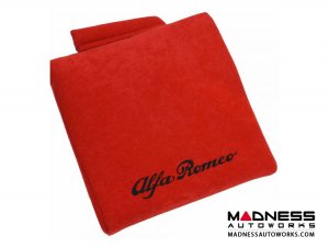 Seat Cushion - Red w/ Alfa Romeo Logo in Black